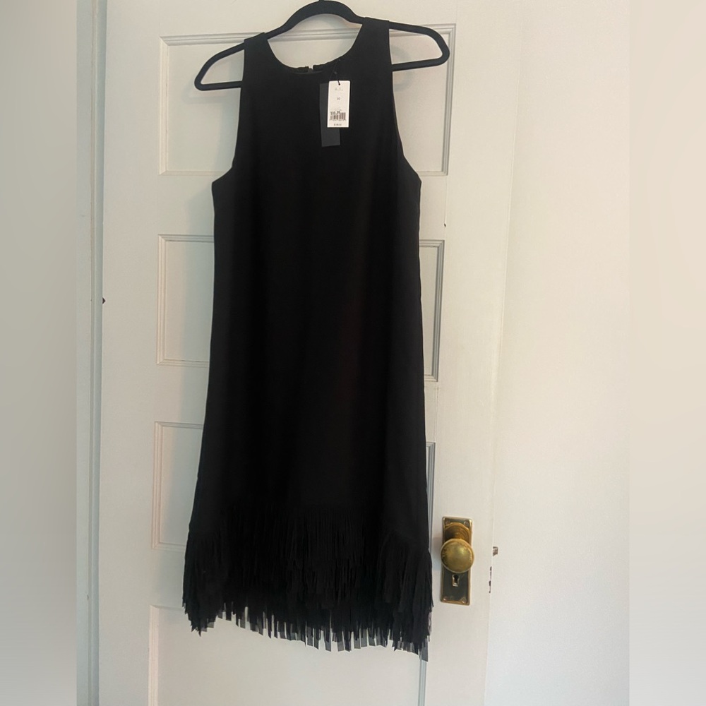 Banana republic sleeveless fringe bottom dress